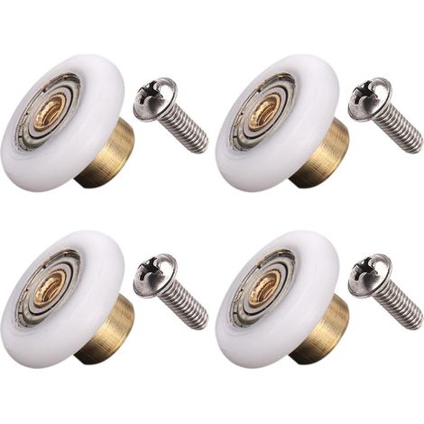 Roulettes pour cabine de douche, roulettes coulissantes, pièces détachées pour cabines de douche, roulettes coulissantes, roulettes, diamètre 19 mm, pièces détachées pour salle de bain (1/5)