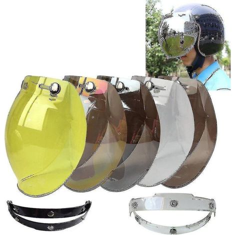 Pare-brise bulle pour casque de style Harley (1/4)
