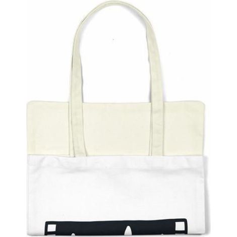 Sac Tote - Sac Shopping En Coton - 48 X 55 Cm - Blanc - 1 Pièce (1/4)