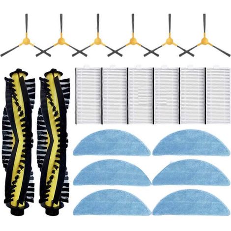 Replace pour EXVAC650 – EXVAC660 EXVAC680S – EXVAC880 pièce détachée Filtres Main Side Brosses Serpillière Cloths (1/5)