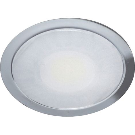 Spot led rond sun ip44 - Alimentation : 350 mA - Angle d'éclairage : 108° - Câble de liaison : 2000 mm - Couleur de la lumière : Blanc neutre - Décor : Inox - Diamètre : 67 mm - VOKIL (1/3)