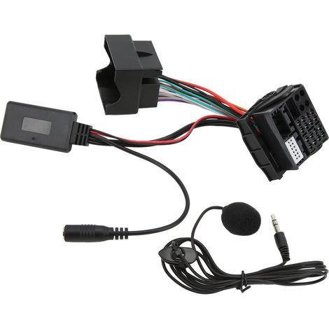 Harnais de fil complet pour autoradio RD4, 40 broches, Microphone Bluetooth, adaptateur de cble AUX IN de remplacement pour citron C2 C3 C4 C6 (1/5)