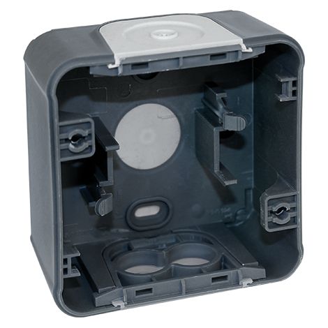 EUROHM OXXO CADRE SAILLIE ÉTANCHE SIMPLE P40 ANTHRACITE IP55 - 60860