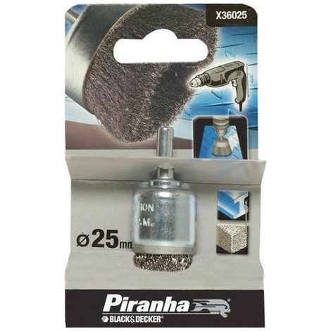 Spazzola a tazza 25 mm per trapani Black and decker (1/5)
