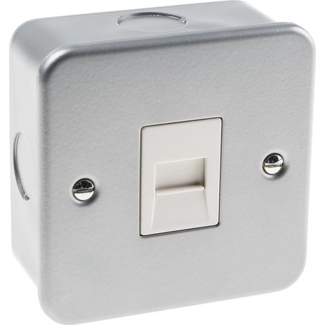 Prise de téléphone RS PRO Blanc ( Prix pour 1 ) (1/2)