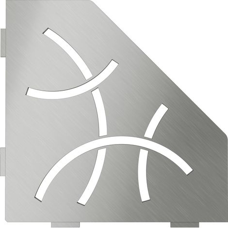 Schlüter SES2D6EB-E-S2 Ablage Curve 75x195x195x75mm Edelstahl gebürstet