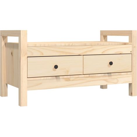 Maison Exclusive - Flurbank 80x40x43 cm Massivholz Kiefer