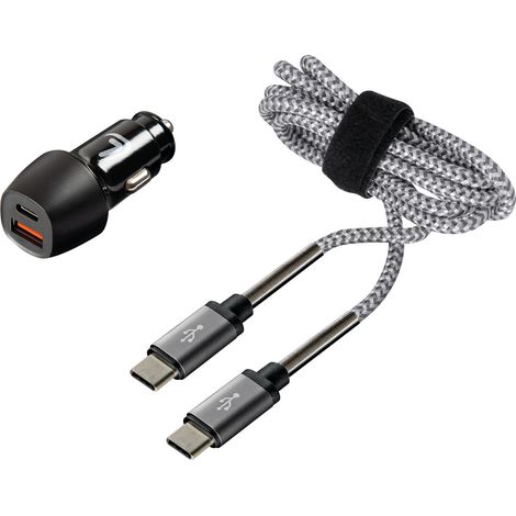 Kit 2 in 1 Type-C Pro - PD / QC 3.0 - 18W - 12/24V (1/5)
