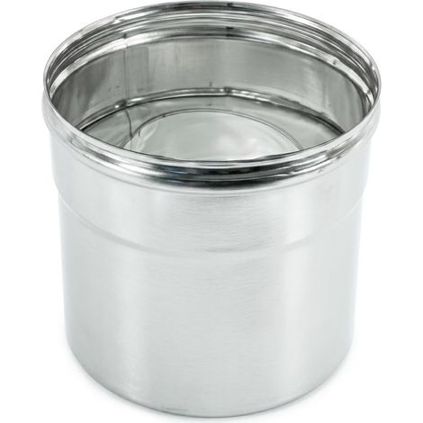 MAKA Raccordo Flex-Rigido per Canna Fumaria in Acciaio Inox, Giunzione da Tubo Flessibile a Tubo Rigido Monoparete AISI 304 Ø 180 mm (1/5)