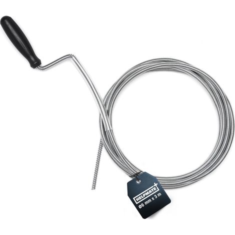 HELPMATE – Spirale per pulizia tubi Ø 6 mm – 3 m – Acciaio per molle (1/5)