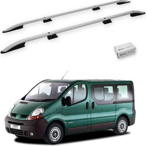 TURTLE kompatibel mit Renault Trafic (X83) 2001-2014 / Lange Version Dachreling Crown Grau (1/5)