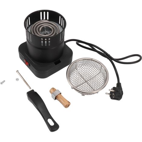 Allume-charbon électrique portable léger, démarreur à charbon de bois avec prise EU 220V (1/5)