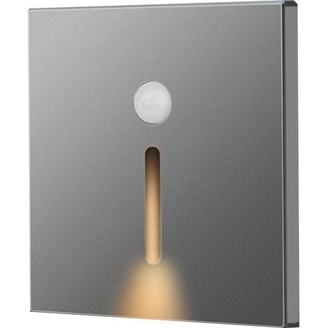 Motion Sensor LED Night Light, Small ABS Induction Lamp for Bedside, Hallway, Gray (1/5)