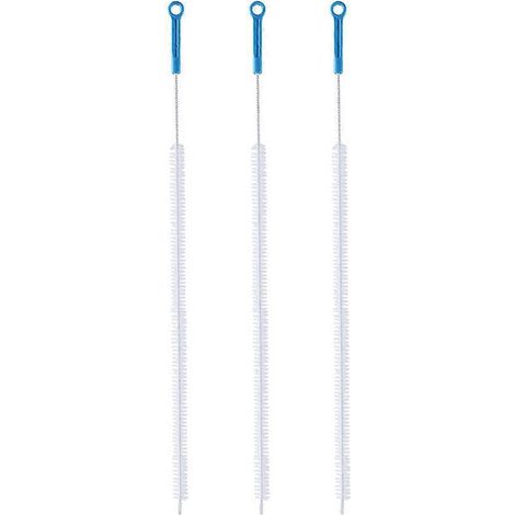 3-teiliges Universal-Rohrreinigungsbürsten-Set mit spiralförmigen Nylonborsten-71x2cm-Sky-blue (1/4)