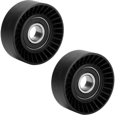 Deux tendeurs de courroie de ventilateur, poulies de renvoi de courroie trapézoïdale compatibles avec E46, E39, E38, E36 et E53 (11281433571) (1/5)