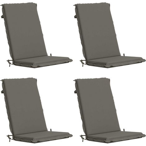 4-Piece High Back Bhair Cushions GEMERT 4 pcs 100% Polyester vidaXL (1/5)
