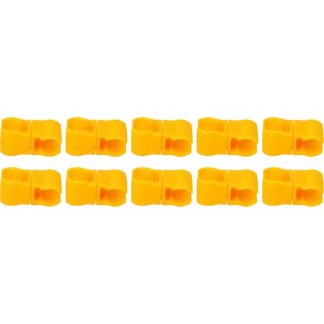 10 Attaches pour poteaux de drapeau d'entraînement de football extérieur, connecteurs en plastique pour poteaux de scooter (1/5)