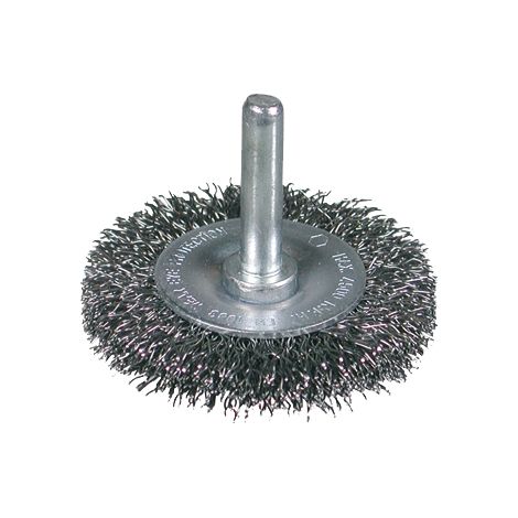Messingbeschichtete Stahlrundbürste mit 6 mm Schaft und Ø 0,30 mm Besatz (100x12x22)  Osborn 2108600010
