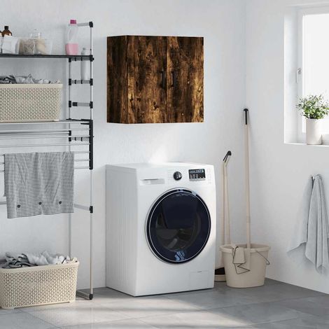vidaXL Wall Cabinet Smoked Oak 60x31x60 cm Engineered Wood (1/5)