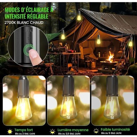 IP65 Rechargeable LED Camping Lantern – 3 Brightness Levels, Ideal for Hiking & Rescue – Pack of 4 Portable Lanterns
