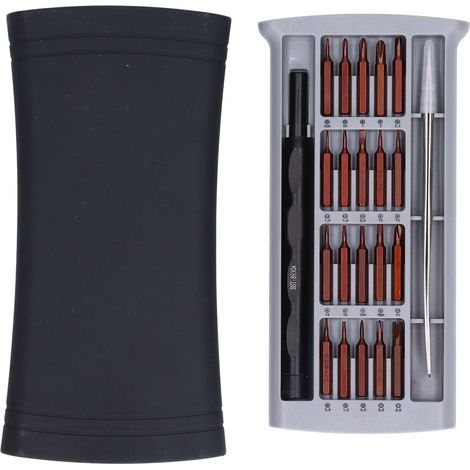 Kit de 22 embouts de tournevis magnétiques de haute précision pour réparation électronique (1/5)