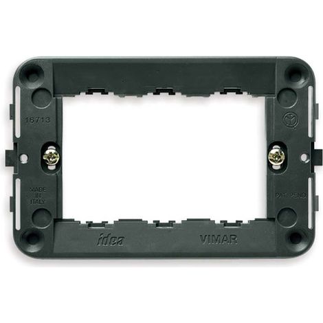 VIMAR Supporto rondÒ, 3 moduli, viti incluse