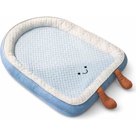 Panier Rafraîchissant avec Coussin pour Petits Chiens et Chats, Tapis de Couchage Lavable d’Été (1/5)