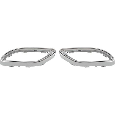 Lauwexe – Couvercle d'embout d'échappement chromé brillant – Garniture de remplacement pour Mercedes-Benz Classe A B C E GLC CLS W177 W247 W205 W213 X253 C257 (1/5)