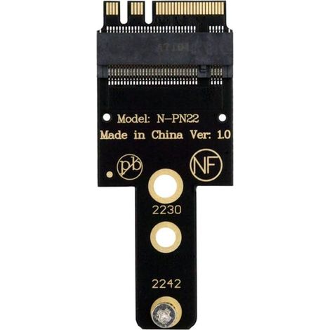 1 Verlängerungsadapter, M auf A+E-Taste, NVMe-Kabel, 2230/2242 SSD, Laptop (1/5)