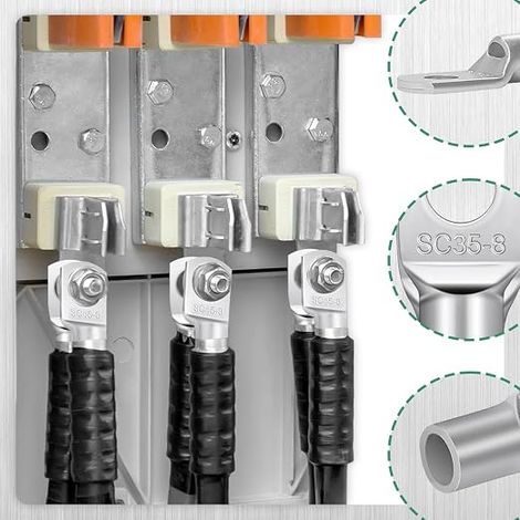cosses electriques a sertir 35mm² M8,Cosse Electrique A Sertir Batterie Voitures, Automobile, Motos,cosse electrique Cuivre Etamé Connecteurs SC (1/3)
