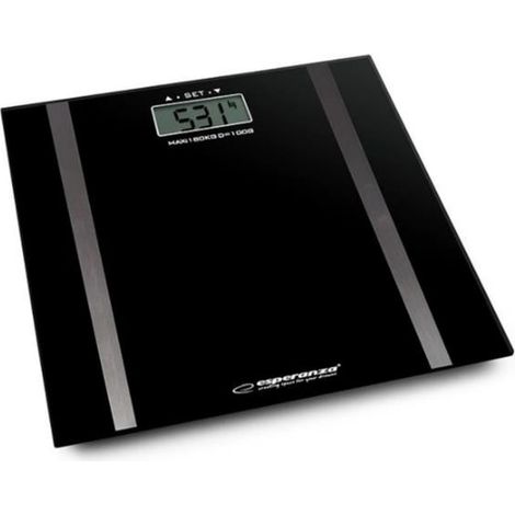 Esperanza EBS018K báscula de baño Rectángulo Negro Báscula personal electrónica (1/3)