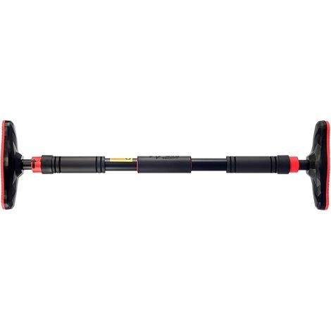 Barre de traction la maison Charge maximale de 180 kg, réglage rapide (65-100 cm) Sécuritaire sans perçage grâce au système à crémaillère et au rembourrage en PVC (1/5)