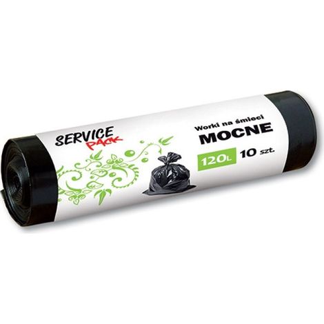 Sacs poubelle résistants 120 l, lot de 10, noirs Stella