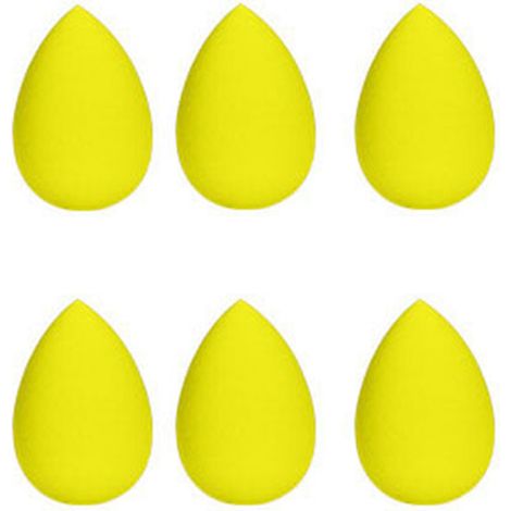 Sponge À Maquillage - Forme Goutte - Sans Latex - Pour Fond De Teint Liquide Crème Poudre - Doux Élastique - 6 Pièces (1/5)