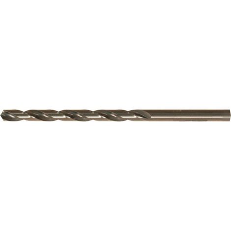 Broca cilíndrica HSS, larga, tipo N, DIN 340, rectificada, superficie tratada - vapor, Ø h8 : 4,10 mm