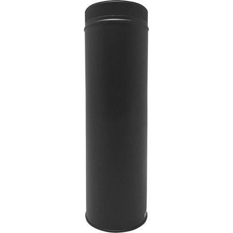 Monmobilierdesign – Conduit de fumée double paroi isolé polycombustible 50 cm Ø100 – Inox AISI 316L et 304 – Isolation laine de roche 30 mm - TDPI500 (1/3)