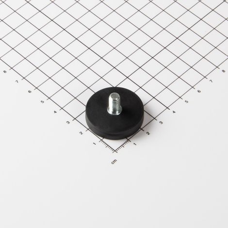 Magna-C Gummiertes Magnetsystem Ø31x6mm mit Gewindezapfen (1/5)