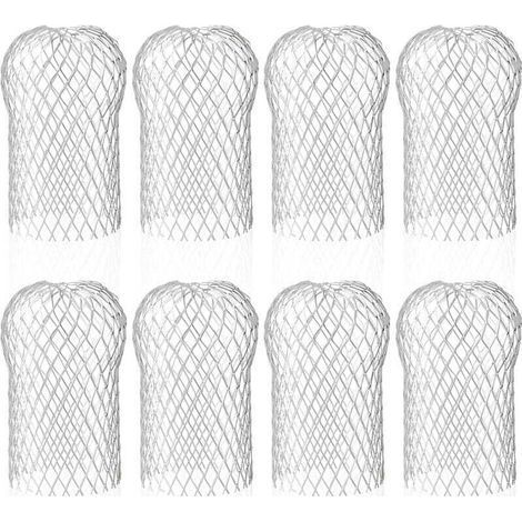 8x Aluminum Gutter Filters,Metal gutter protections for eaves,8.8x14.5cm (1/4)