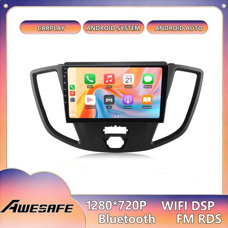 AWESAFE Autoradio 4G Android 13 para Ford Transit (2015-2018) 4GB+64GB Pantalla de 9'' CarPlay GPS Bluetooth Android Auto RDS WiFi (1/5)