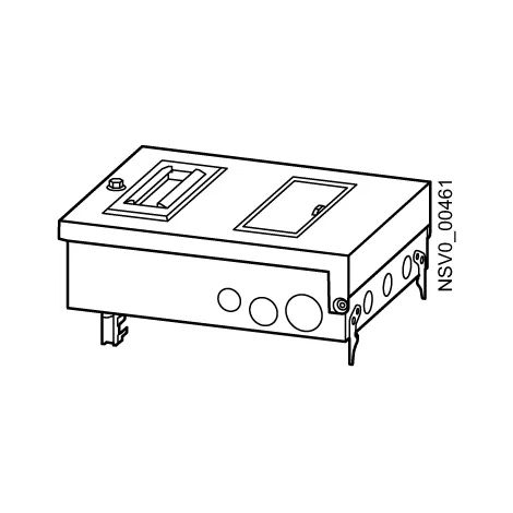 Siemens Abgangskasten BD2-AK2M2/F IP54 8TE (1/2)