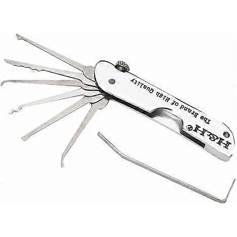 Kit d'outils de crochetage pliables 7 en 1 en acier inoxydable (1/4)
