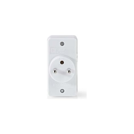 Nedis Bloc mural électrique blanc compact et élégant (1/2)