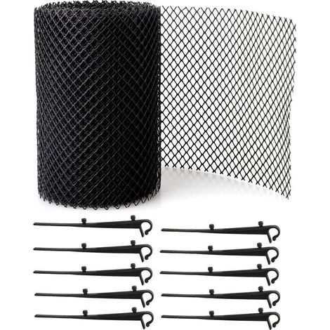 Grille de protection de gouttière 80018CM avec 15 clips (1/5)