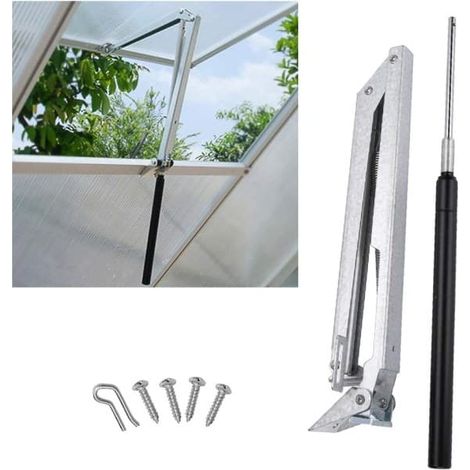 Filiyano-Ouvre-fenêtre automatique à ressort unique pour serre et puits de lumière de maison d'été, ouvre-fenêtre en tôle d'aluminium galvanisée - FY (1/5)