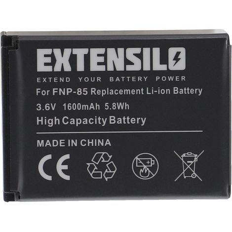 EXTENSILO Akku kompatibel mit Medion MD86695, MD86423 Kamera (1600 mAh, 3,6 V, Li-Ion) (1/4)