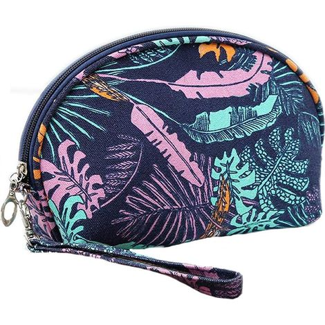 Trousse de maquillage de voyage pour femmes et filles (demi-lune),