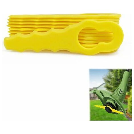 Accessori per tagliabordi - Confezione da 20 lame di ricambio compatibili con i tagliabordi Ryobi, testine a doppia dentellatura RAC155 RAC157 RAC158 (1/5)