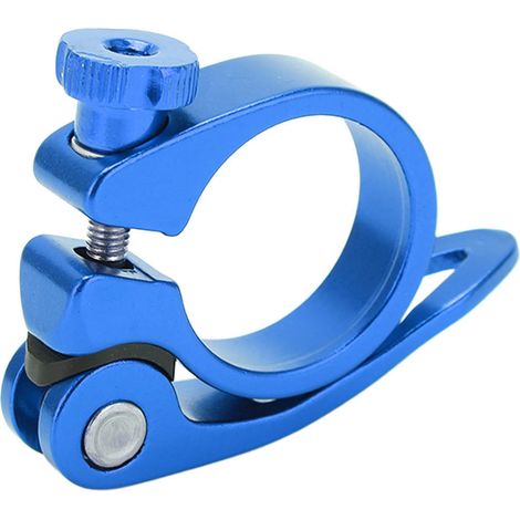 Collier de selle BOLANY pour VTT et vélo de route, à serrage rapide, 31,8 mm, bleu (1/5)