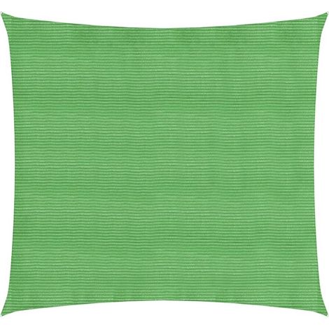 Voile d'ombrage 160 g/m² vert clair 6 x 6 m PEHD (1/5)