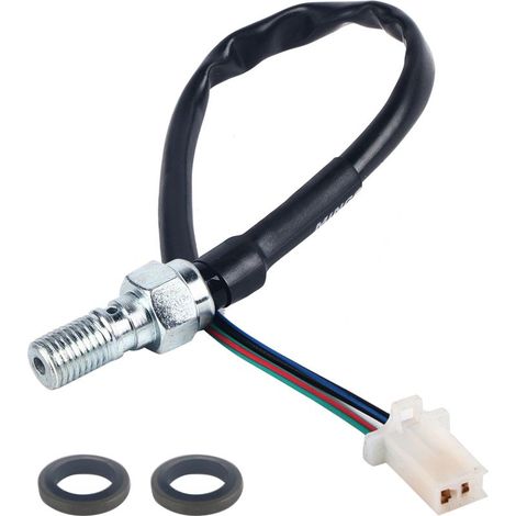 Tuyau d'huile universel M10x1,25 pour pompe hydraulique de moto, circuit de contacteur de feu stop arrière (01) (1/5)